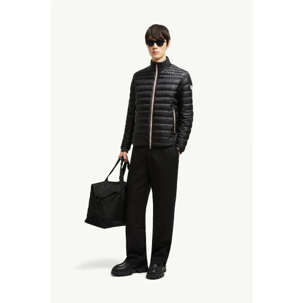 Moncler Daniel Short Down Jacket in Black, view 2 | Men's Jackets | Coveti