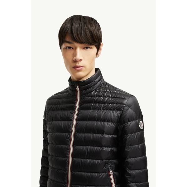Moncler Daniel Short Down Jacket in Black, view 3 | Men's Jackets | Coveti