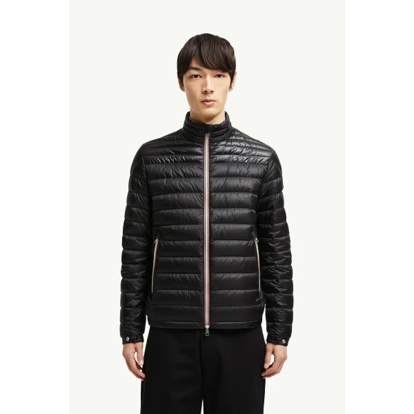 Moncler Daniel Short Down Jacket in Black, view 4 | Men's Jackets | Coveti