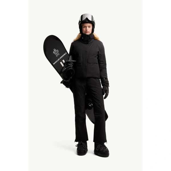 Moncler Danses Insulated Ski Jacket in Black, view 2 | Women's Ski Jackets | Coveti