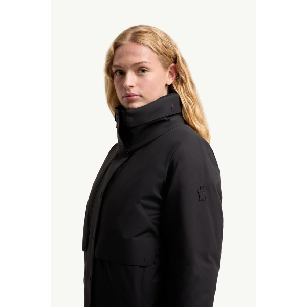Moncler Danses Insulated Ski Jacket in Black, view 3 | Women's Ski Jackets | Coveti