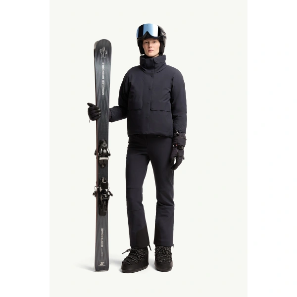 Moncler Danses Insulated Ski Jacket in Navy Blue, view 2 | Women's Ski Jackets | Coveti