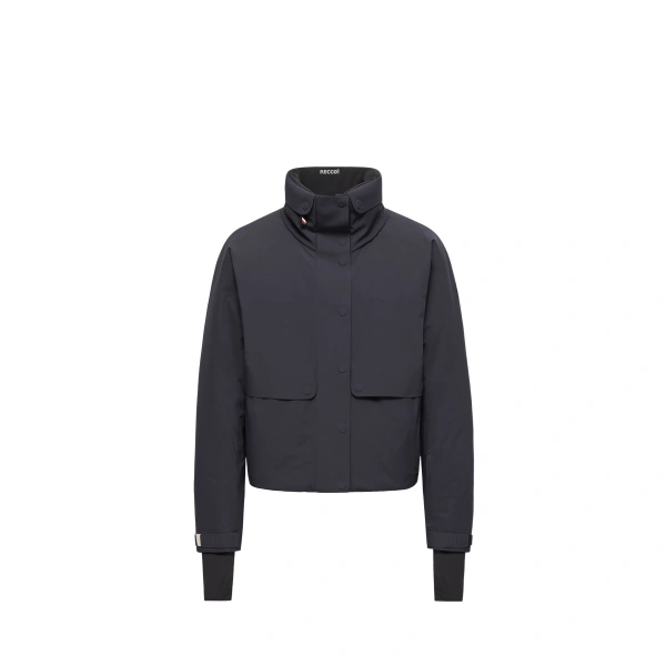 Moncler Danses Insulated Ski Jacket in Navy Blue | Women's Ski Jackets | Coveti
