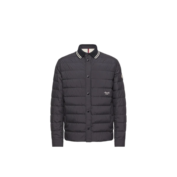 Moncler Dorvath Down Shirt Jacket in Navy Blue | Men's Jackets | Coveti