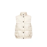 Moncler Doucy Square-Quilted Down Gilet in White | Women's Vests and Gilets | Coveti