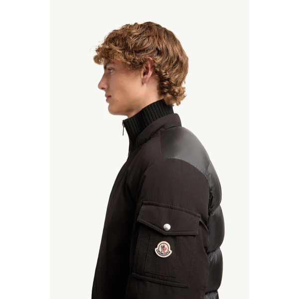 Moncler Drelisca Hooded Down Parka Jacket in Black, view 3 | Men's Jackets | Coveti