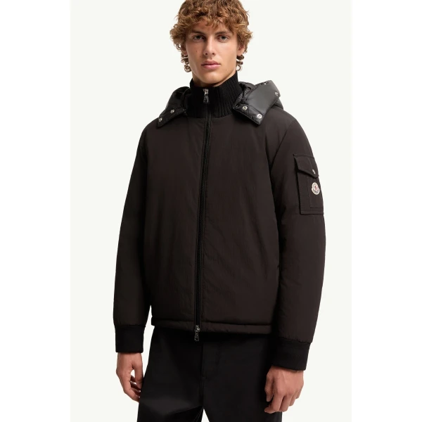Moncler Drelisca Hooded Down Parka Jacket in Black, view 6 | Men's Jackets | Coveti
