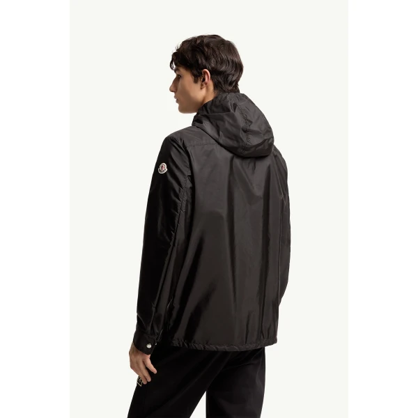 Moncler Duvainne Hooded Jacket in Black, view 5 | Men's Jackets | Coveti