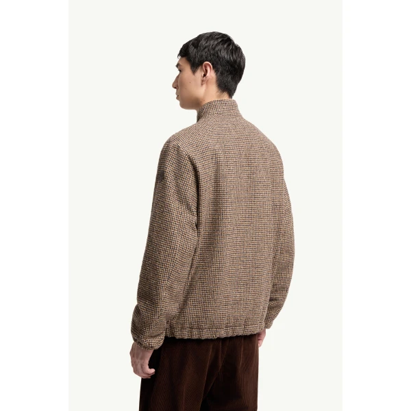 Moncler Ebrodel Reversible Down Shirt Jacket in Brown, view 5 | Men's Jackets | Coveti