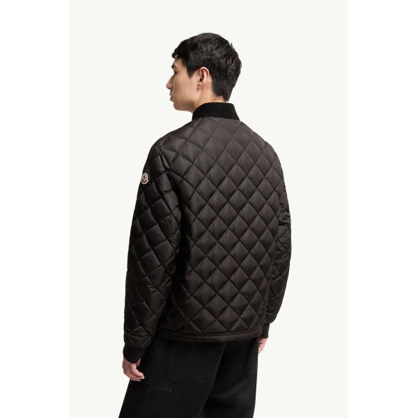 Moncler Eclal Short Down Jacket in Black, view 5 | Men's Jackets | Coveti