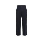 Moncler Embossed Logo Track Pants in Navy Blue | Men's Trousers | Coveti