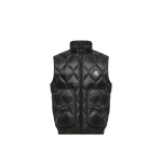 Moncler Erelia Diamond Quilted Down Gilet in Black | Men's Jackets | Coveti