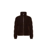 Moncler Esparron Corduroy Short Down Jacket in Brown | Men's Jackets | Coveti