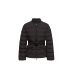 Moncler Esthetique Belted Short Down Jacket in Black | Women's Puffer Jackets | Coveti