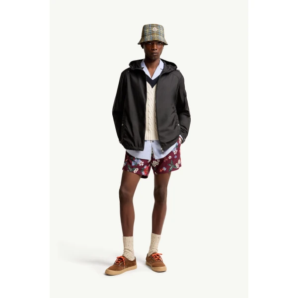 Moncler Etiache Hooded Jacket in Black, view 2 | Men's Jackets | Coveti