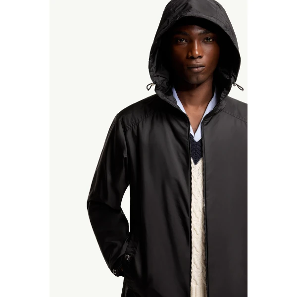 Moncler Etiache Hooded Jacket in Black, view 6 | Men's Jackets | Coveti