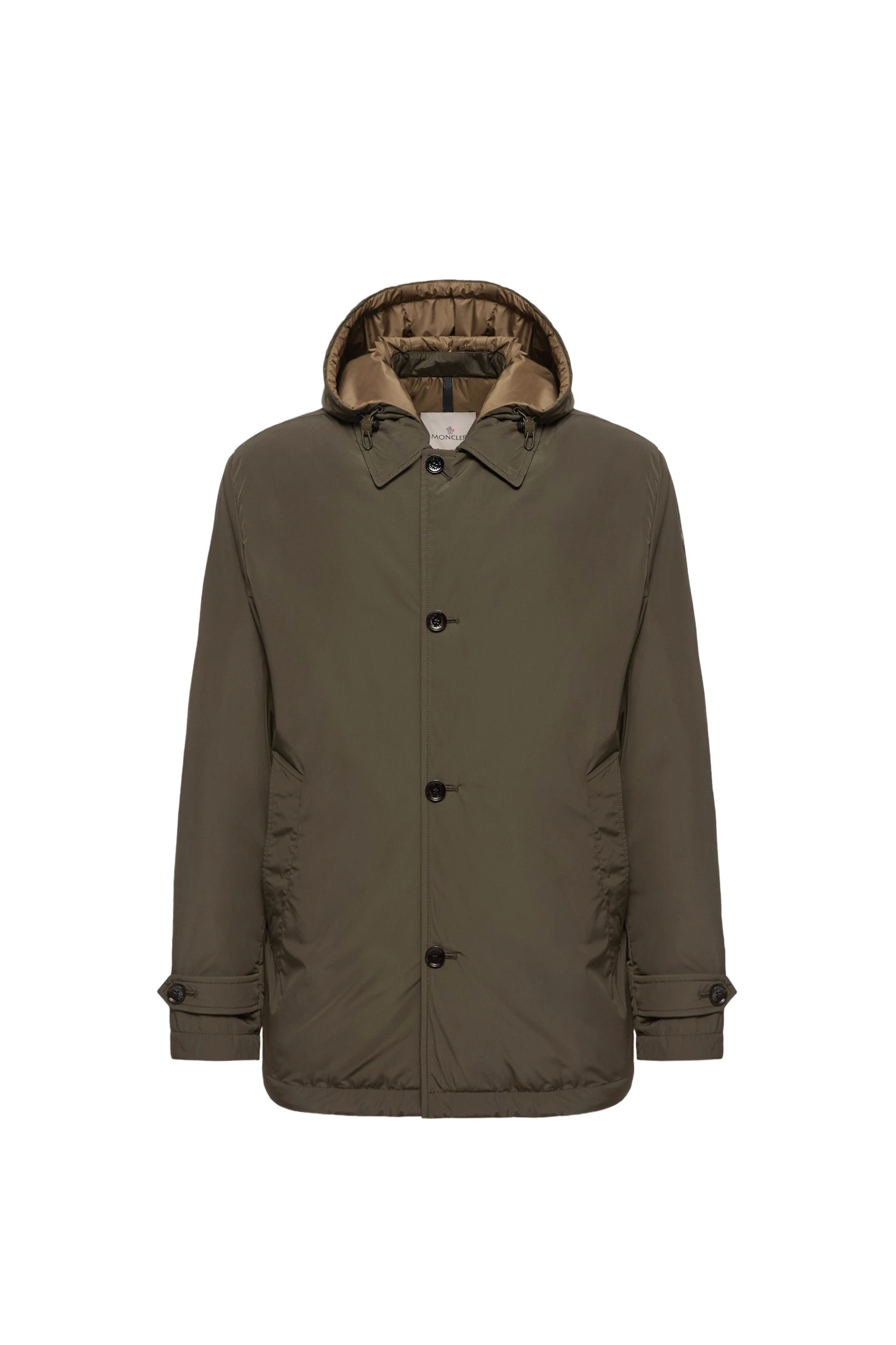 Moncler Evrine Hooded Down Parka in Olive Green Moncler Evrine Hooded Down Parka in Olive Green | Men's Jackets | Coveti