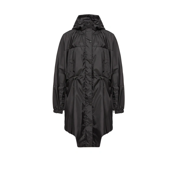 Expression Canvas Long Parka in Black