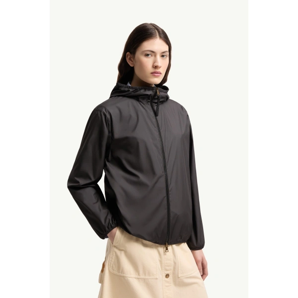 Moncler Fegeos Hooded Jacket in Black, view 4 | Women's Jackets | Coveti