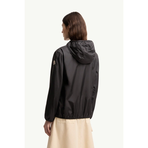 Moncler Fegeos Hooded Jacket in Black, view 5 | Women's Jackets | Coveti