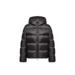 Moncler Feligule Hooded Short Down Jacket in Black | Women's Puffer Jackets | Coveti