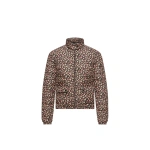 Moncler Florlans Packable Floral Down Jacket in Black & Pink | Women's Puffer Jackets | Coveti