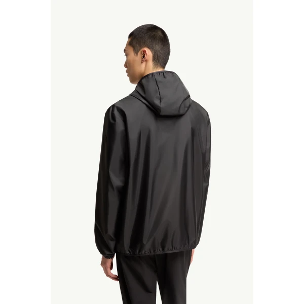 Moncler Fonteghi Hooded Jacket in Black, view 5 | Men's Jackets | Coveti