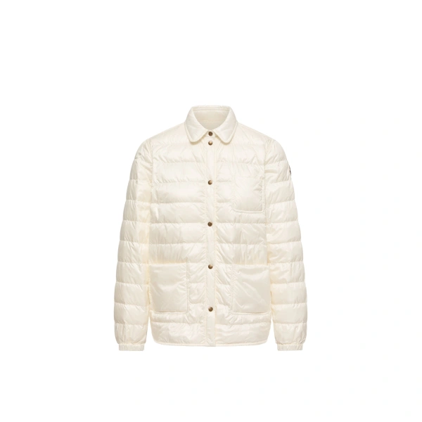 Fouine Down Shirt Jacket in White