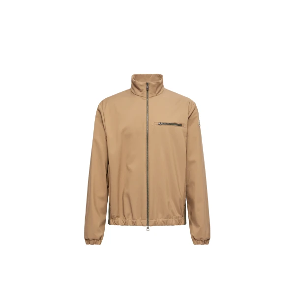 Moncler Fourioun Cotton Blend Short Jacket in Beige | Men's Jackets | Coveti