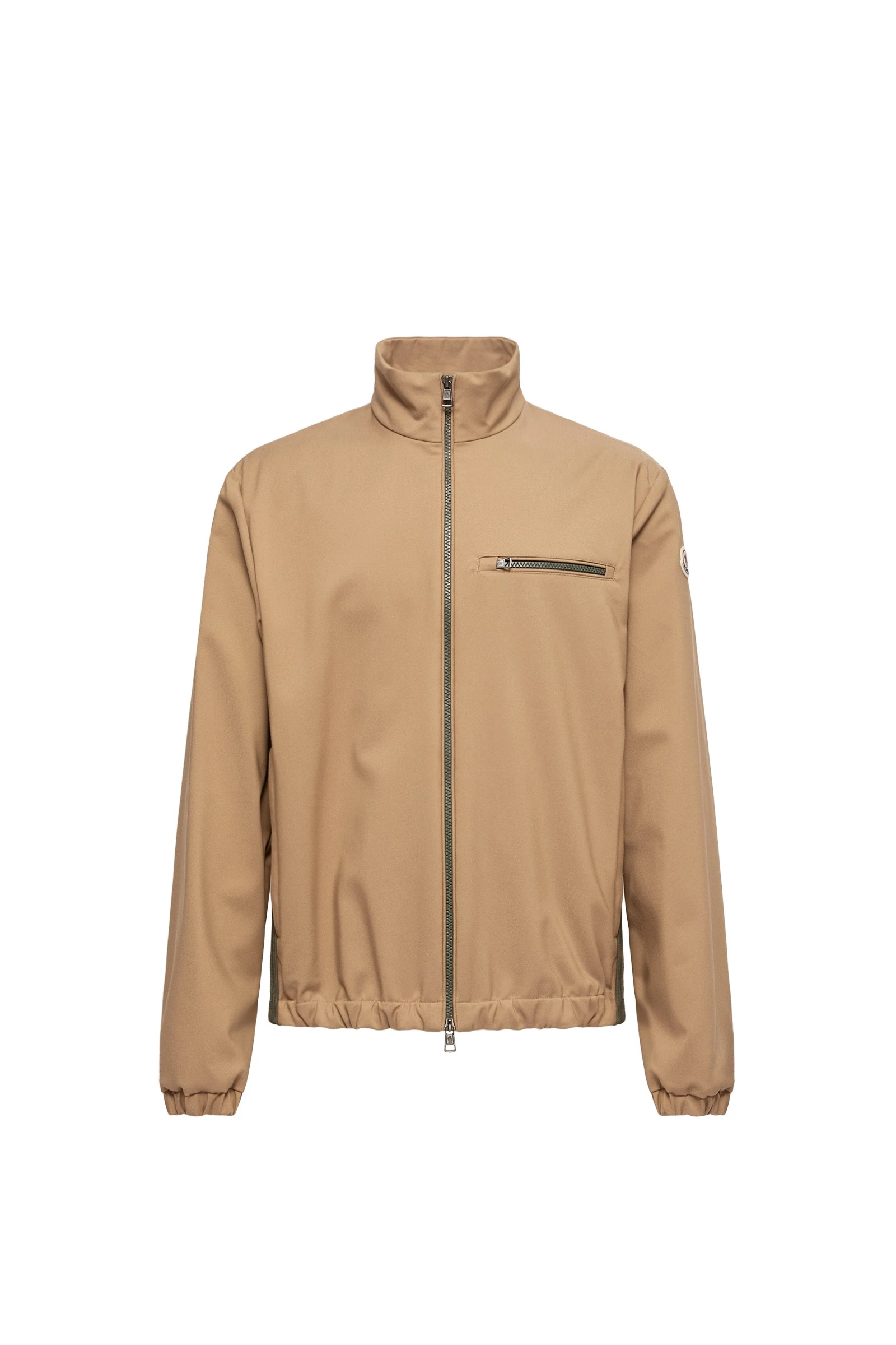 Moncler Fourioun Cotton Blend Short Jacket in Beige Moncler Fourioun Cotton Blend Short Jacket in Beige | Men's Jackets | Coveti