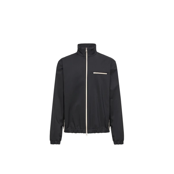 Moncler Fourioun Cotton Blend Short Jacket in Navy Blue | Men's Jackets | Coveti