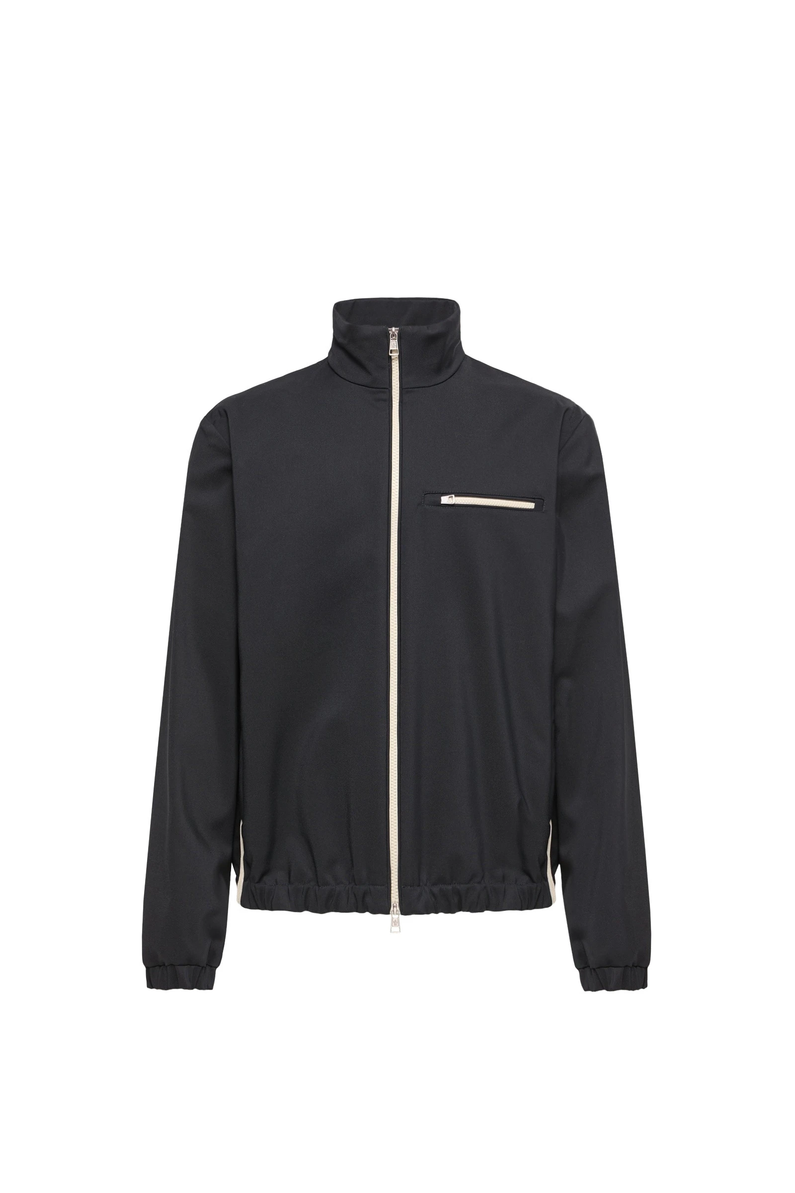 Moncler Fourioun Cotton Blend Short Jacket in Navy Blue Moncler Fourioun Cotton Blend Short Jacket in Navy Blue | Men's Jackets | Coveti