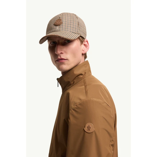 Moncler Frothive Reversible Wool Jacket in Beige & Brown, view 3 | Men's Jackets | Coveti