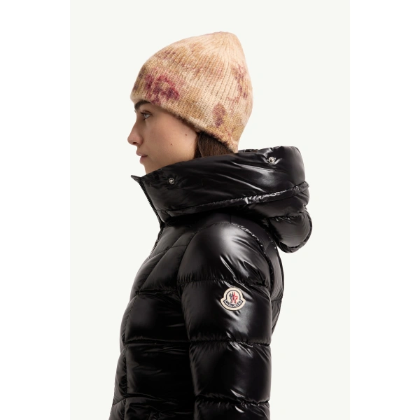 Moncler Fulmarusse Hooded Down Jacket in Black, view 3 | Women's Puffer and Down Coats | Coveti