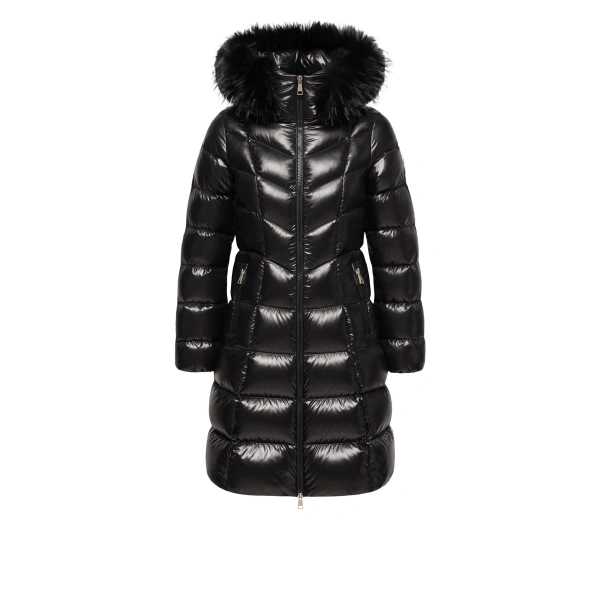 Moncler Fulmarusse Hooded Down Jacket in Black | Women's Puffer and Down Coats | Coveti