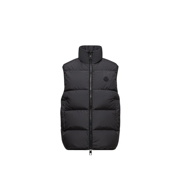 Moncler Gabas Down Gilet in Black | Men's Jackets | Coveti