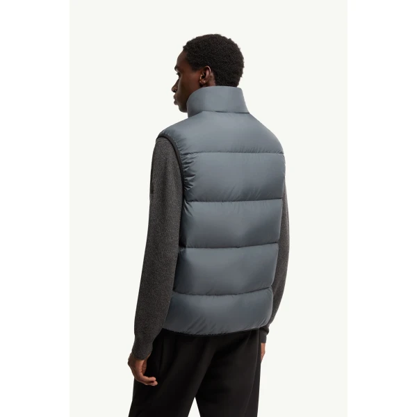 Moncler Gabas Down Gilet in Gray, view 5 | Men's Jackets | Coveti