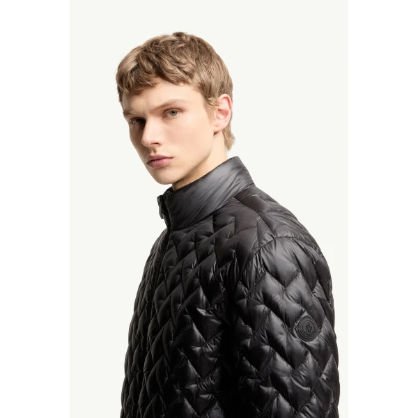 Moncler Gamma Packable Short Down Jacket in Black, view 3 | Men's Jackets | Coveti