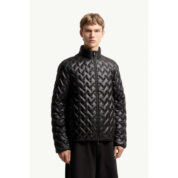 Moncler Gamma Packable Short Down Jacket in Black, view 4 | Men's Jackets | Coveti