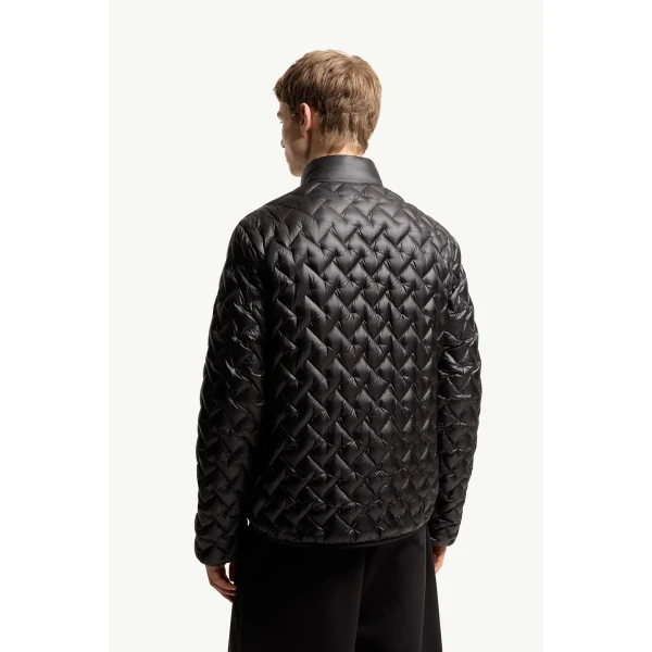 Moncler Gamma Packable Short Down Jacket in Black, view 5 | Men's Jackets | Coveti