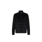 Moncler Gelt Corduroy Down Shirt Jacket in Black | Men's Jackets | Coveti