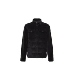 Moncler Gelt Corduroy Down Shirt Jacket in Navy Blue | Men's Jackets | Coveti