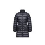 Moncler Genet Long Down Jacket in Navy Blue Moncler Genet Long Down Jacket in Navy Blue | Women's Puffer and Down Coats | Coveti
