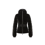 Moncler Gestuelle Belted Short Down Jacket in Black | Women's Puffer Jackets | Coveti