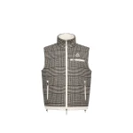 Moncler Gienah Reversible Wool Blend Down Gilet in Gray | Men's Jackets | Coveti