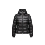 Moncler Glesse Hooded Short Down Jacket in Black | Women's Puffer Jackets | Coveti