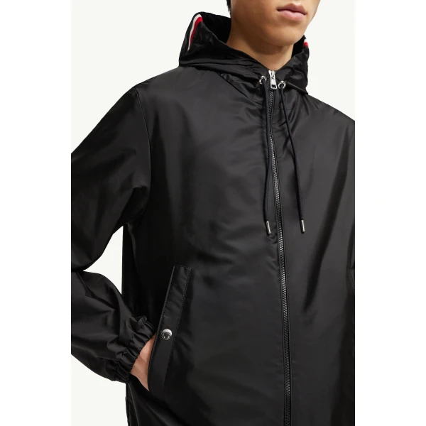 Moncler Grimpeurs Hooded Jacket in Black, view 6 | Men's Jackets | Coveti