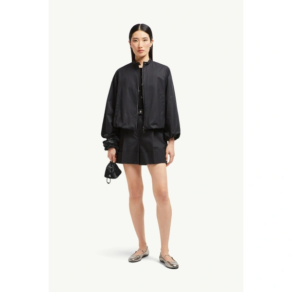 Moncler Gruissan Jacket in Black, view 2 | Women's Bomber Jackets | Coveti