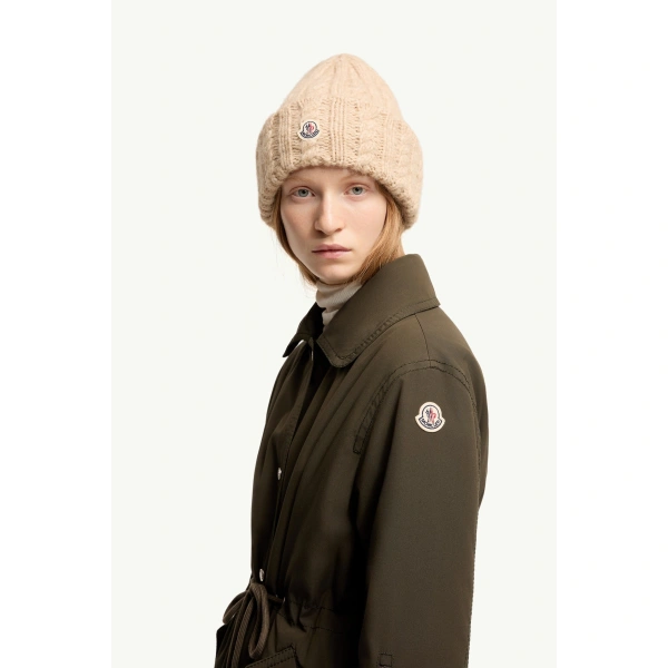 Moncler Halicte Hooded Long Down Parka Jacket in Dark Green, view 3 | Women's Puffer and Down Coats | Coveti