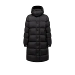 Moncler Hanoverian Hooded Long Down Jacket in Black | Men's Coats | Coveti